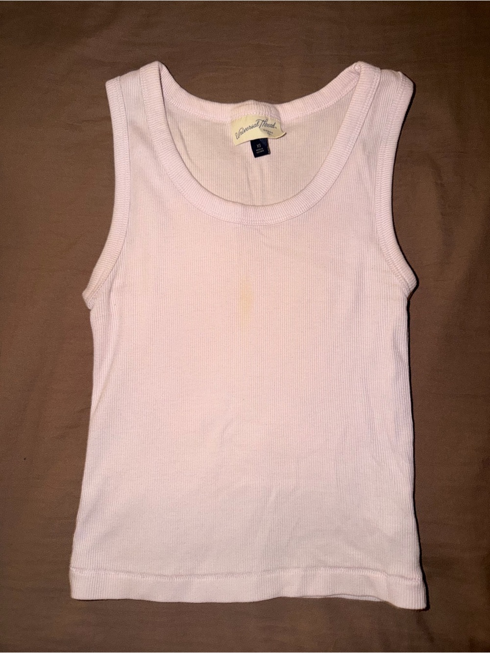 Universal Thread Light Pink Ribbed Tank Top